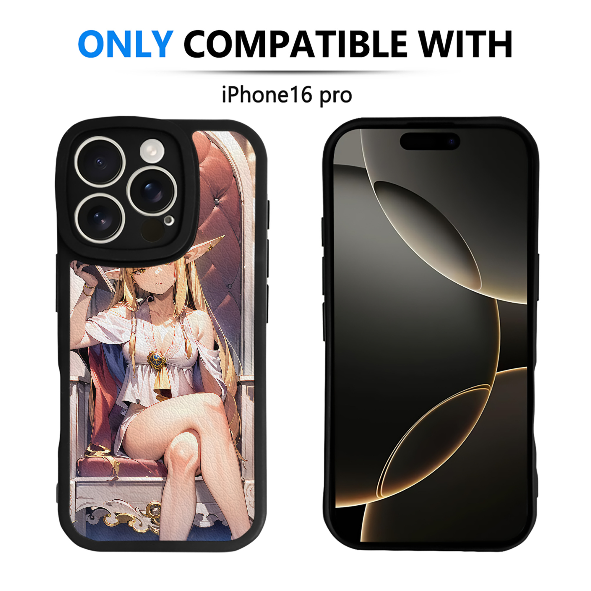 （画像用） 葬送のフリーレン Frieren 【iPhone 16シリーズ対応】シリコンスマホケース（レザー調） 材質：シリコン